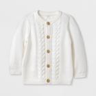 Target Baby Long Sleeve Cardigan - Cloud Island Ivory 6-9m, Infant Unisex, White