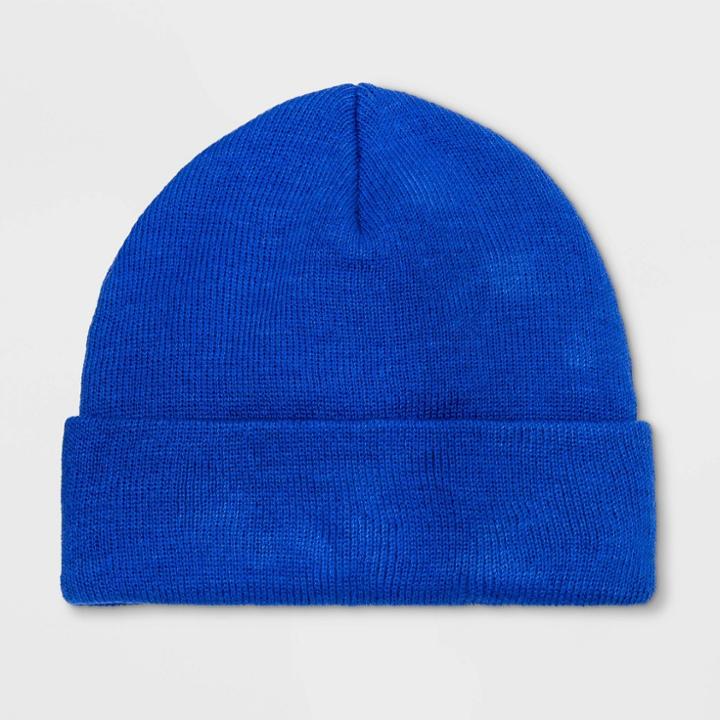Boys' Cuffed Beanie - Cat & Jack Blue