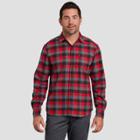 Dickies Men's Long Sleeve Button-down Shirts - Red