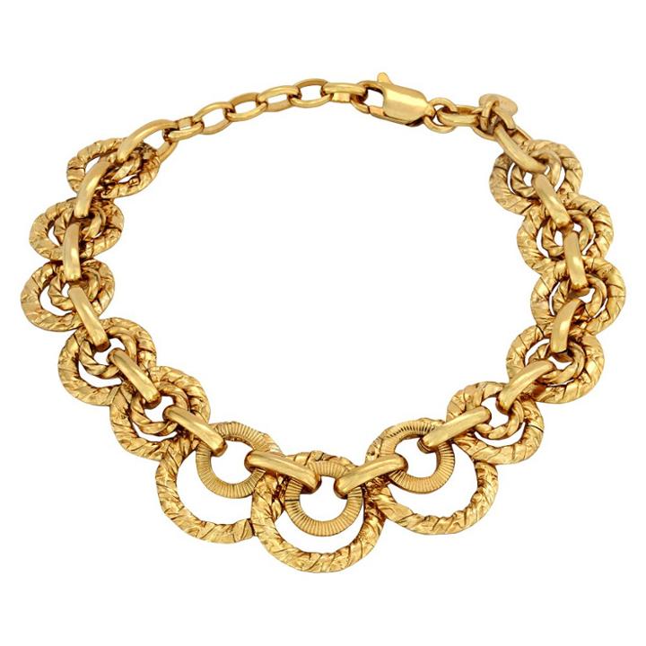 Target Bronze Textured Bracelet - Gold, Yellow