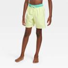 Plusboys' Solid Swim Shorts - Cat & Jack Light Green