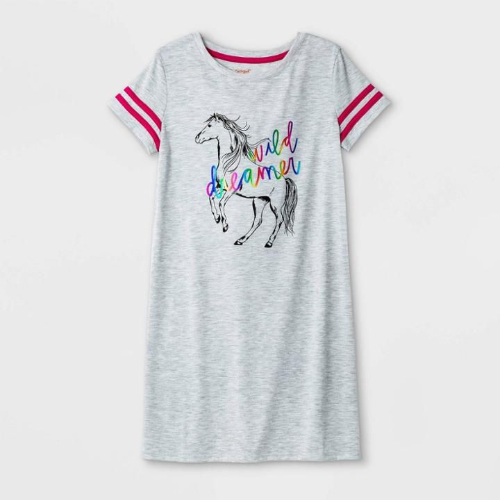 Girls' Horse Nightgown - Cat & Jack Gray