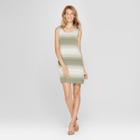 Women's Striped Shift Dress - Lux Ii - Green