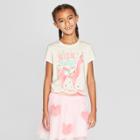 Girls' Short Sleeve Believe In Yourself Graphic T-shirt - Cat & Jack Cream