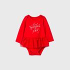Baby Girls' 'tiny Bundle Of Joy' Tutu Dress - Cat & Jack Red Newborn