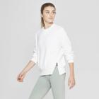 Target Women's Moto Side Zip Sweatshirt - Joylab White