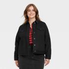 Women's Plus Size Denim Jacket - Universal Thread Black