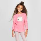 Girls' Long Sleeve Unicorn Cup Graphic T-shirt - Cat & Jack Pink