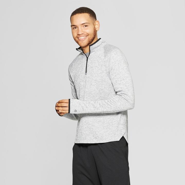 Men's 1/4 Zip Pullover - C9 Champion Gray