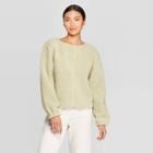 Prologue Women's Long Sleeve Crewneck Sherpa Sweatshirt - Knox Rose Green