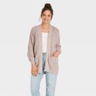Women's Open-front Cardigan - Universal Thread Taupe