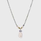 Lepidolite And Dyed Topaz Pendant Necklace - Universal Thread Purple
