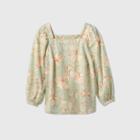 Women's Plus Size Long Sleeve Blouse - Ava & Viv Green X, Women's
