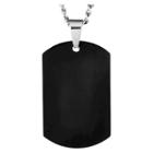 Men's Crucible Black Plated Stainless Steel Dog Tag Necklace, Size: Small, Black/silver/silver