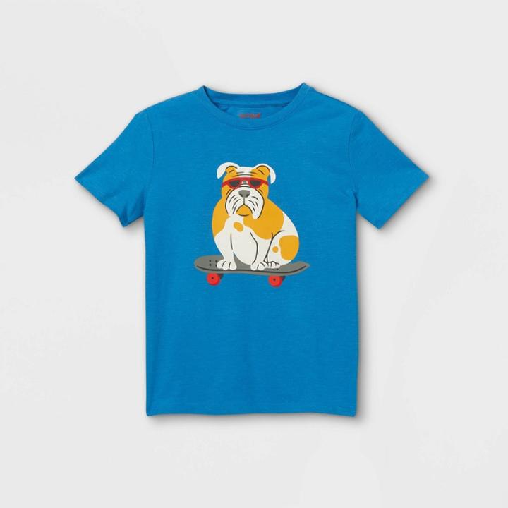 Boys' Skateboarding Bulldog Short Sleeve Graphic T-shirt - Cat & Jack