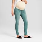 Maternity Crossover Panel Skinny Jeans - Isabel Maternity By Ingrid & Isabel Green