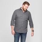 Target Men's Big & Tall Long Sleeve Dressy Casual Button-down Shirt - Goodfellow & Co Charcoal (grey)