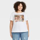 Women's Friends Plus Size Thanksgiving Short Sleeve Graphic T-shirt - White