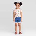 Petitetoddler Girls' Short Sleeve Cherry T-shirt - Cat & Jack Red 18m, Toddler Girl's, White