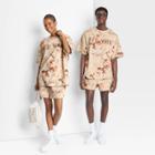 Jolie Noire Black History Month Gender Inclusive Short Sleeve T-shirt - Cream Floral
