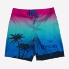 Men's 8.5 Elastic Board Corona Sunset Swim Shorts - Blue/green