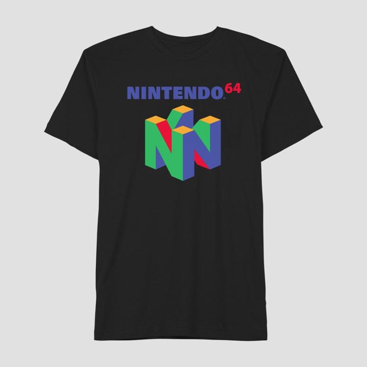Men's Nintendo 64 Short Sleeve T-shirt - Black