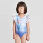 Toddler Girls' Frozen One Piece Swimsuit - Blue 2t, Toddler Girl's,