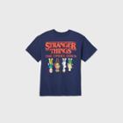 Boys' Netflix Stranger Things 'the Upside Down' Short Sleeve Graphic T-shirt - Blue