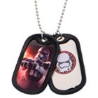 Star Wars Stormtrooper Stainless Steel (silver) Double Dog Tag Pendant With Rubber