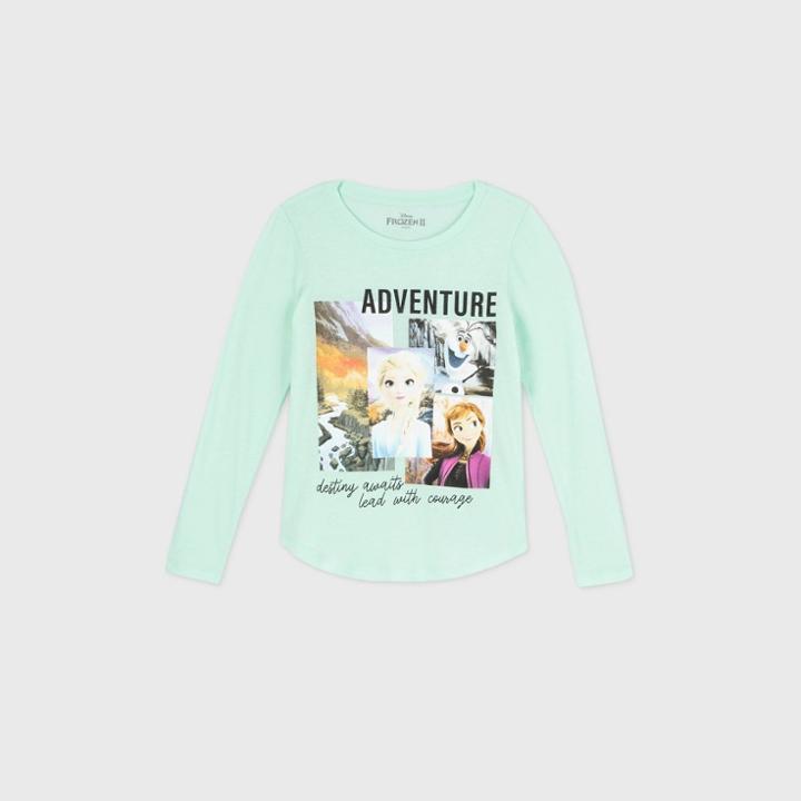 Girls' Disney Frozen Long Sleeve T-shirt - Green