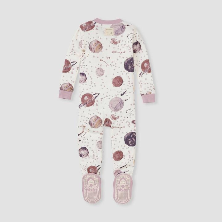 Burt's Bees Baby Baby Girls' Star Galazy Footed Pajama - Pink