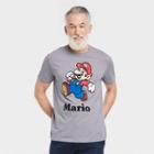 Men's Super Mario Short Sleeve Graphic T-shirt - Heather Gray