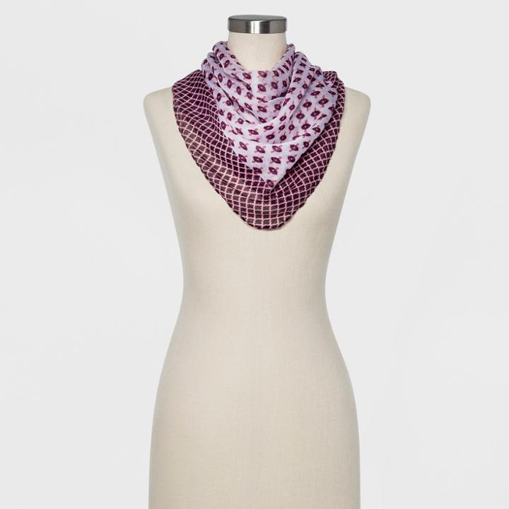 Women's Recycled Square Scarf - A New Day Lavender,