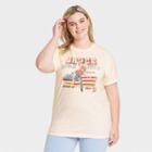 Merch Traffic Women's Bruce Springsteen Plus Size Short Sleeve Graphic T-shirt - Off-white
