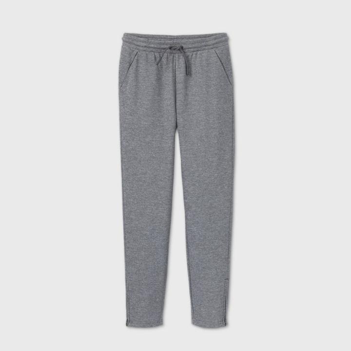 Boys' Slim Fit Tech Fleece Straight Pants - All In Motion Black Heather
