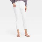 Women's High-rise Skinny Cropped Jeans - Universal Thread White