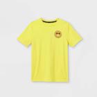 Boys' Smiley With Shades Graphic Short Sleeve T-shirt - Art Class Yellow