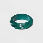 Twisted Wood Bangle Bracelet - A New Day Teal, Blue