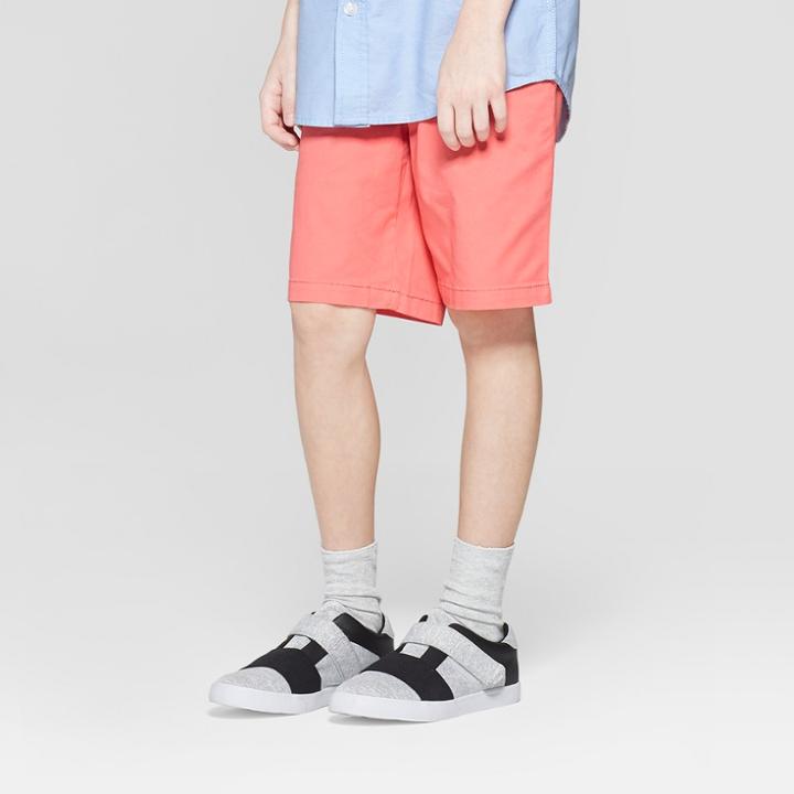 Boys' Stretch Chino Shorts - Cat & Jack Coral (pink)