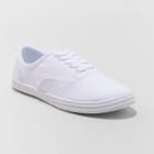 Target Women's Emilee Lace Up Canvas Sneakers - Wild Fable White