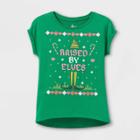 Girls' Elf Raised By Elves Short Sleeve Graphic T-shirt - Green