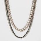 Target Multi Row Layered With Mixed Chain Necklace,