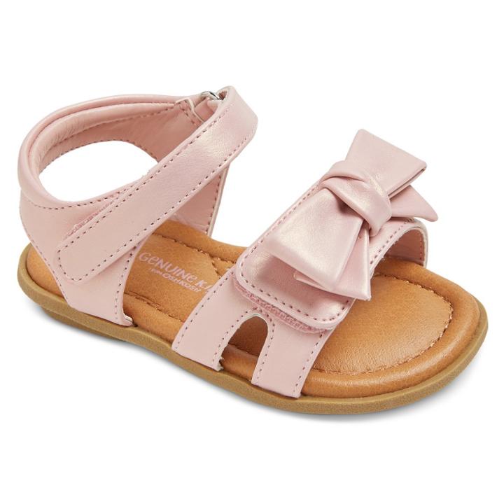 Genuine Kids From Oshkosh Girls' Genuine Kids Morgs Double Strap Slide Sandals With Bow - Pink