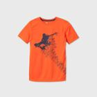 Boys' Short Sleeve Skateboard Graphic T-shirt - All In Motion Orange