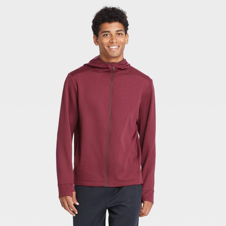 Men's Tech Fleece Full Zip Hoodie - All In Motion Berry