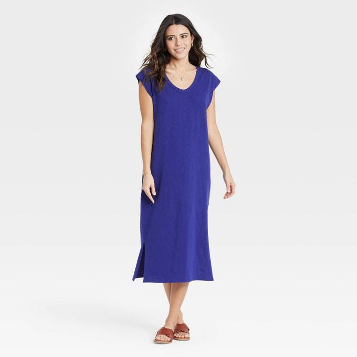 Women's Sleeveless Knit Dress - Universal Thread Royal Blue