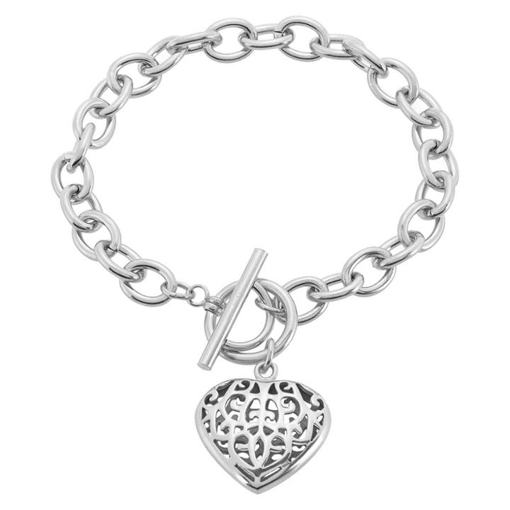 Elya Heart Charm Bracelet - Silver, Women's