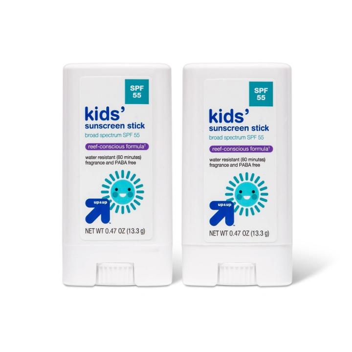 Kid's Sport Sunscreen Stick - Spf 55 - 0.5oz/2pk - Up & Up