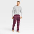Men's Microfleece Pajama Set - Goodfellow & Co Plum Purple