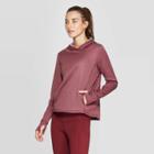 Women's Training Herringbone Long Sleeve Fleece Hooded Pullover - C9 Champion Purple M,